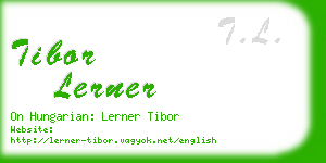 tibor lerner business card